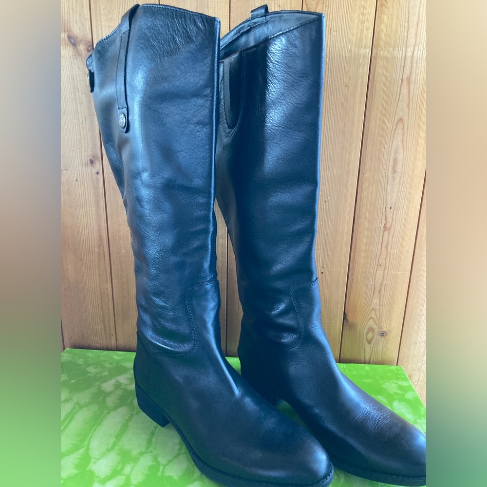 Brand New Black Leather Sam Edelman Tall Boots